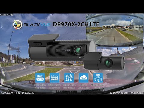 BlackVue DR970X-2CH 64gb | 4K/Full HD Dual-Channel Cloud Rear Dashcam | Built-in Wi-Fi, GPS, Parking Mode Voltage Monitor | LTE and Mobile Hotspot